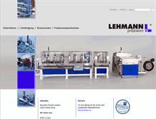 Tablet Screenshot of lehmann-praezision.com